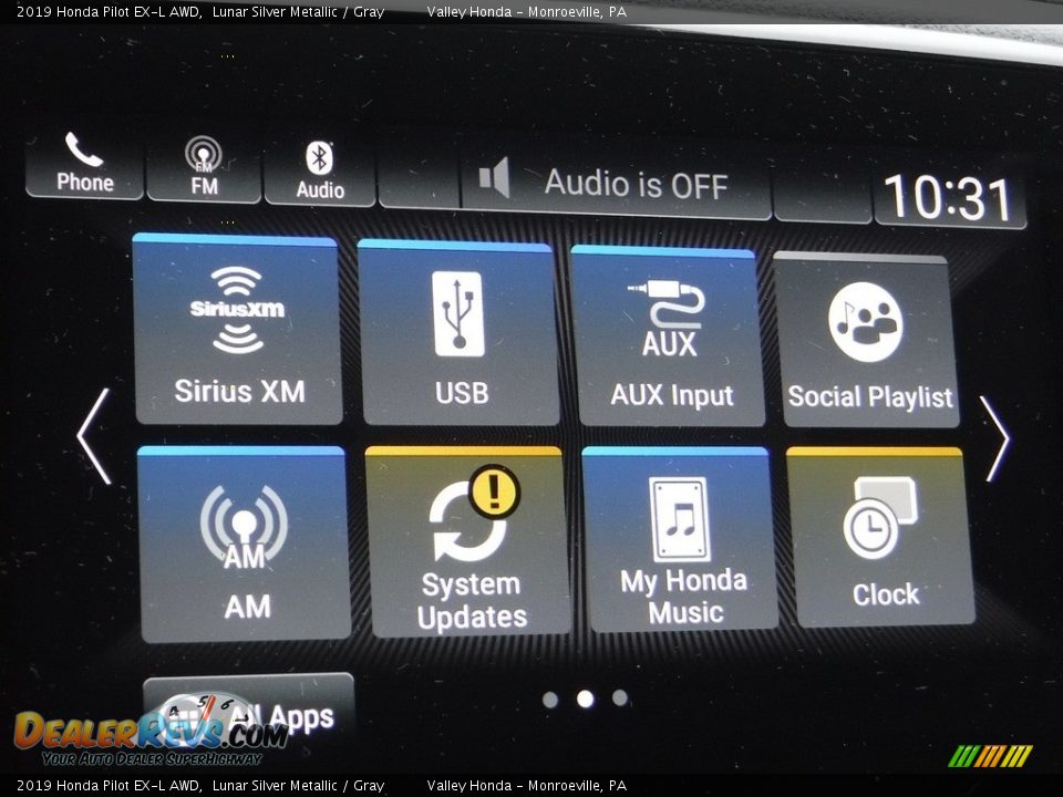 2019 Honda Pilot EX-L AWD Lunar Silver Metallic / Gray Photo #20