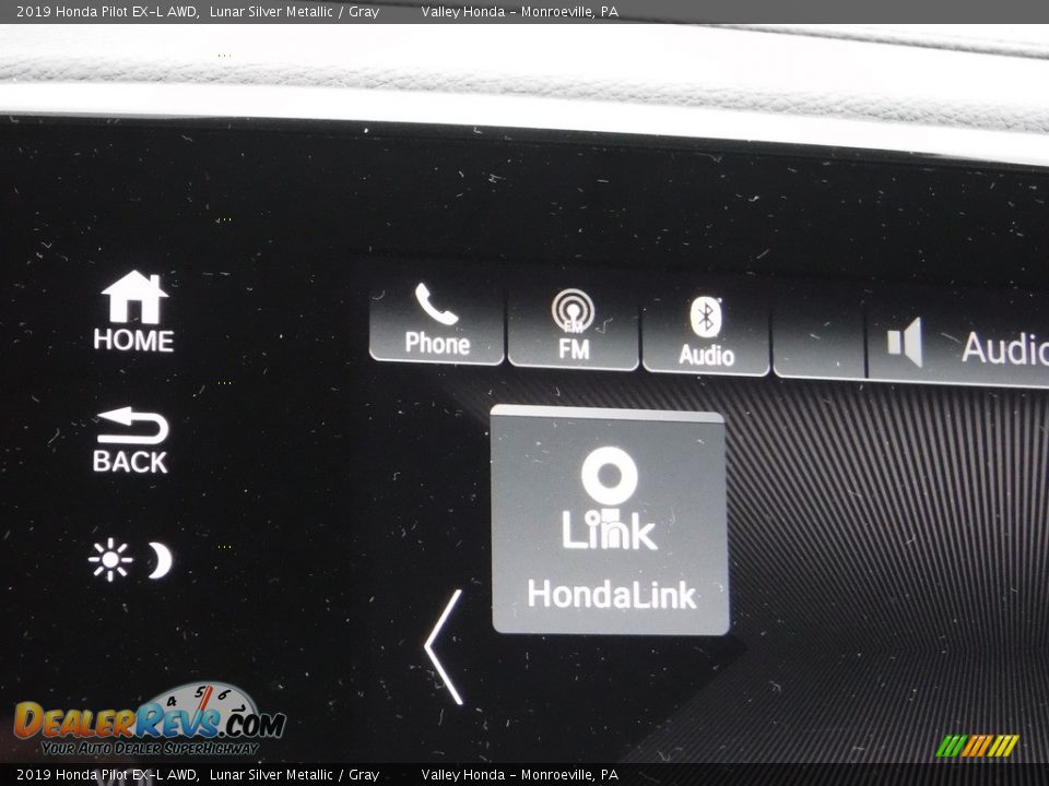 2019 Honda Pilot EX-L AWD Lunar Silver Metallic / Gray Photo #22