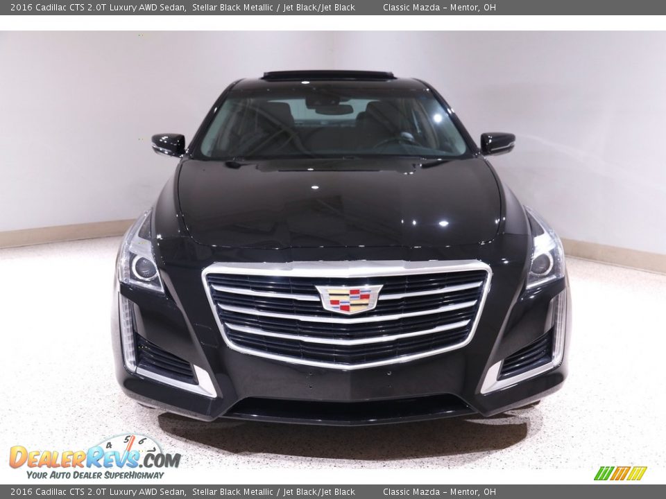 2016 Cadillac CTS 2.0T Luxury AWD Sedan Stellar Black Metallic / Jet Black/Jet Black Photo #2