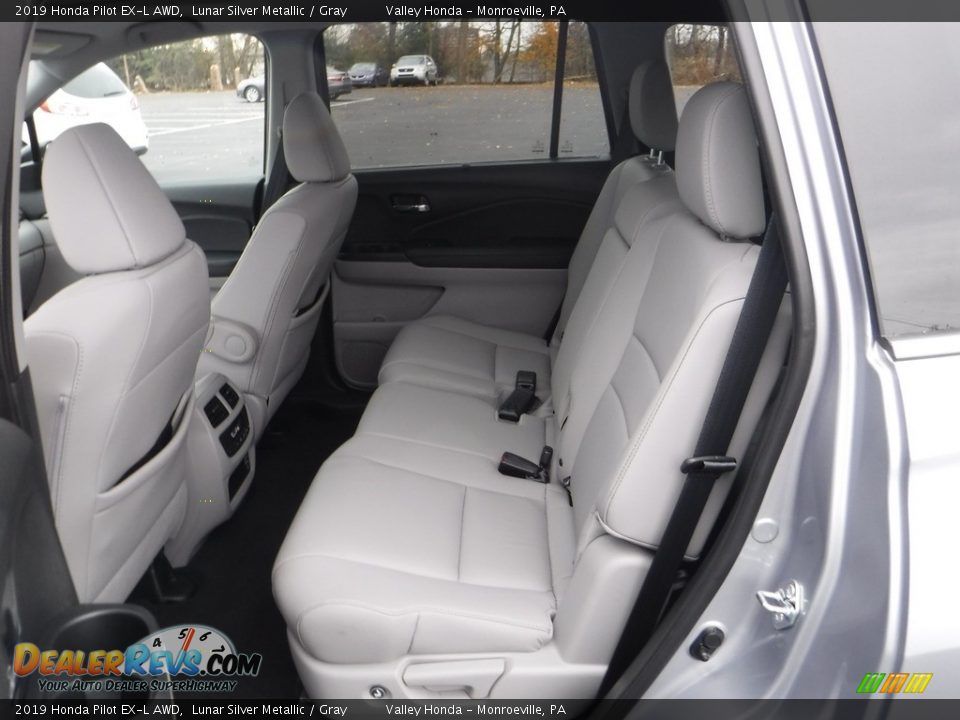 2019 Honda Pilot EX-L AWD Lunar Silver Metallic / Gray Photo #24