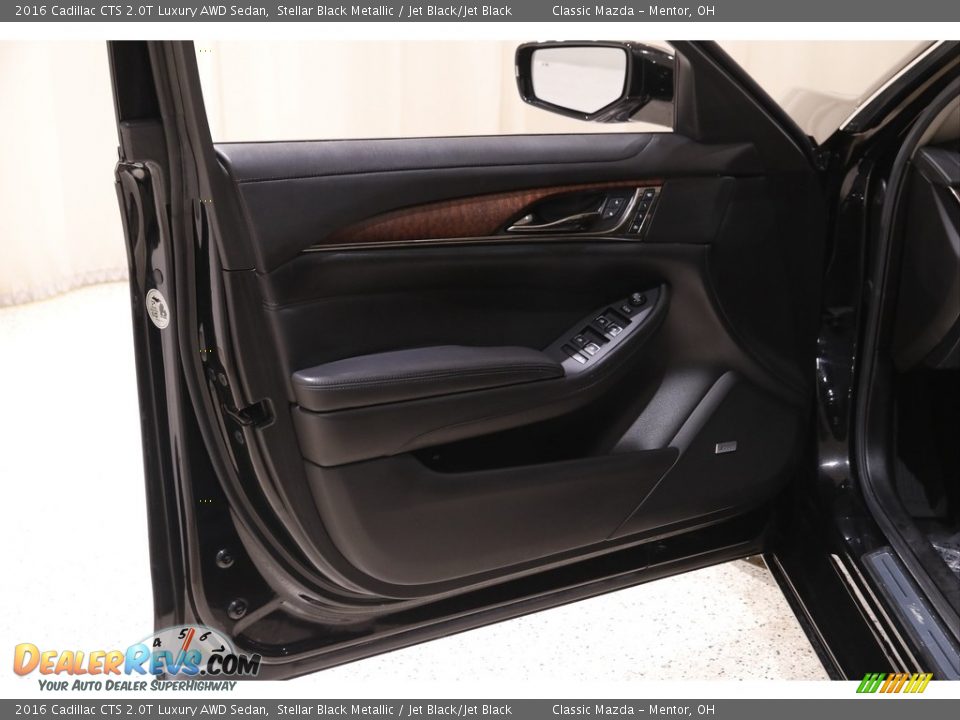 2016 Cadillac CTS 2.0T Luxury AWD Sedan Stellar Black Metallic / Jet Black/Jet Black Photo #4
