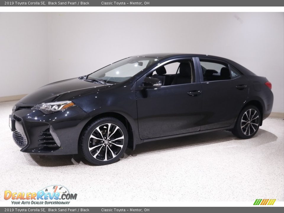 2019 Toyota Corolla SE Black Sand Pearl / Black Photo #3