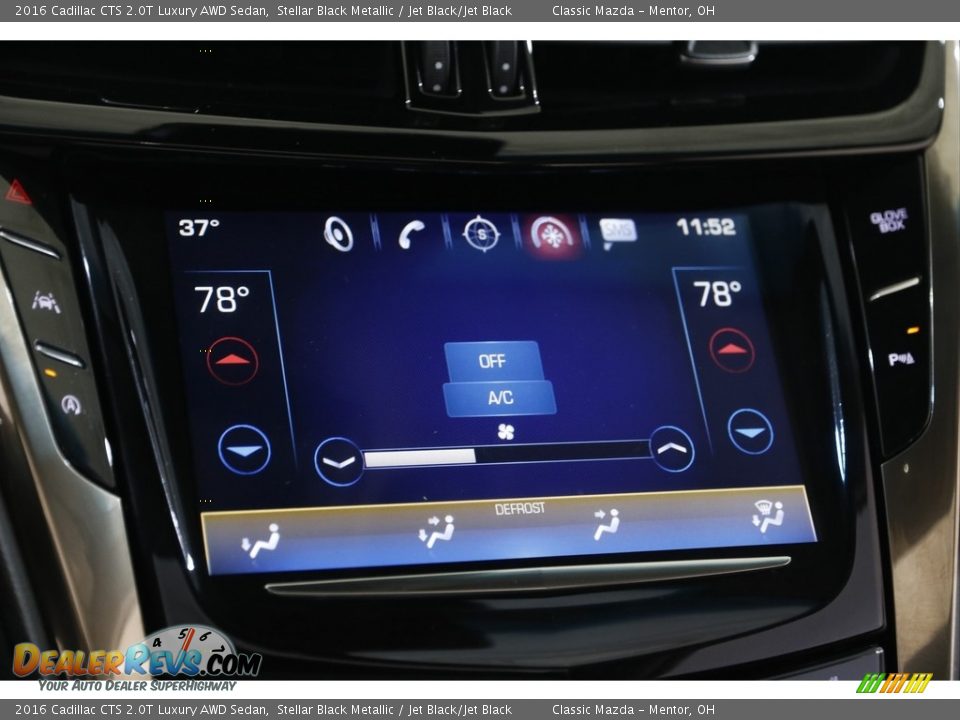 2016 Cadillac CTS 2.0T Luxury AWD Sedan Stellar Black Metallic / Jet Black/Jet Black Photo #13