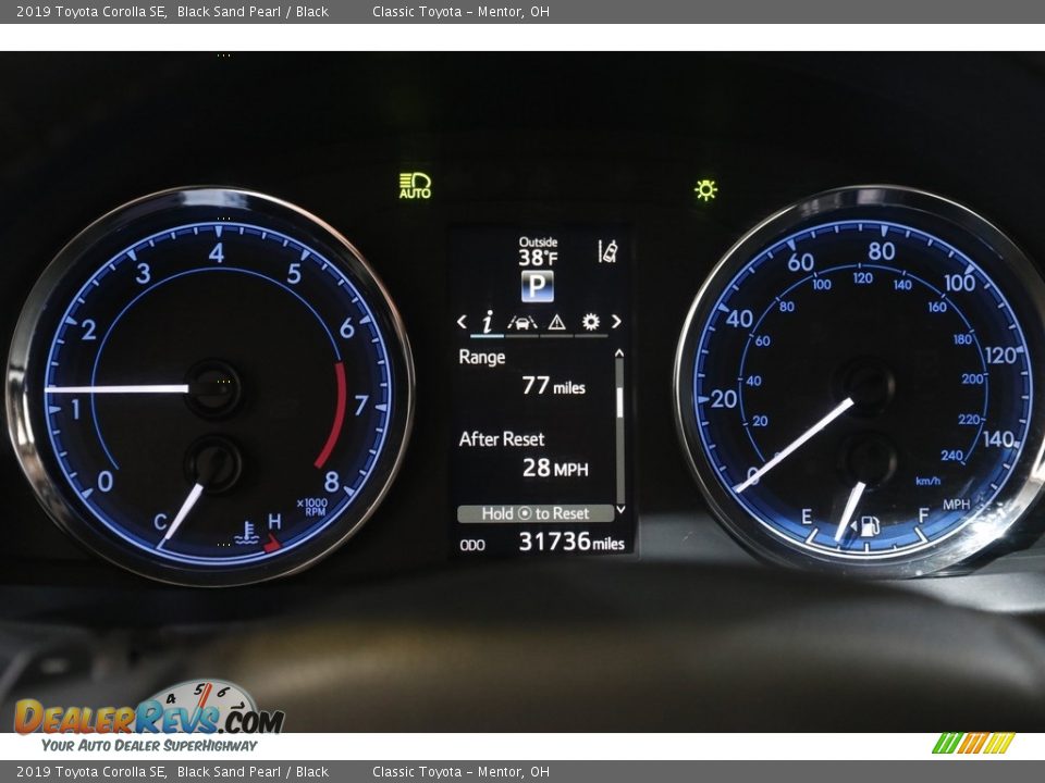 2019 Toyota Corolla SE Black Sand Pearl / Black Photo #8