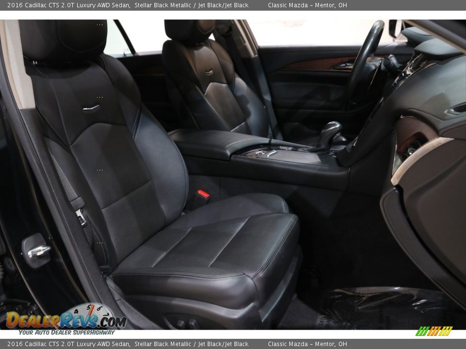 2016 Cadillac CTS 2.0T Luxury AWD Sedan Stellar Black Metallic / Jet Black/Jet Black Photo #16