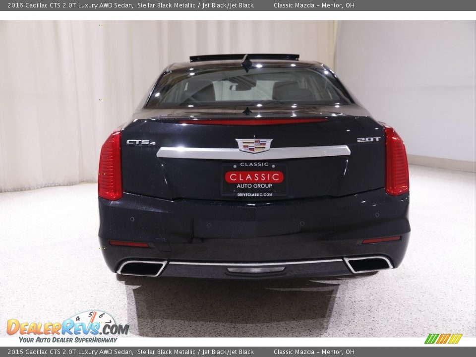 2016 Cadillac CTS 2.0T Luxury AWD Sedan Stellar Black Metallic / Jet Black/Jet Black Photo #19