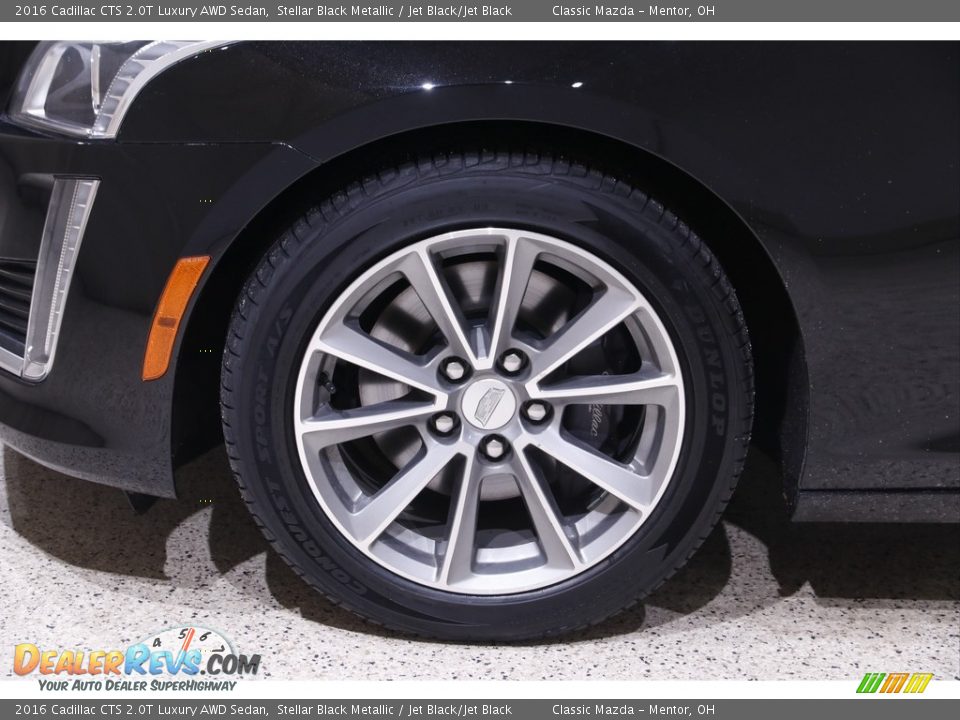 2016 Cadillac CTS 2.0T Luxury AWD Sedan Stellar Black Metallic / Jet Black/Jet Black Photo #21