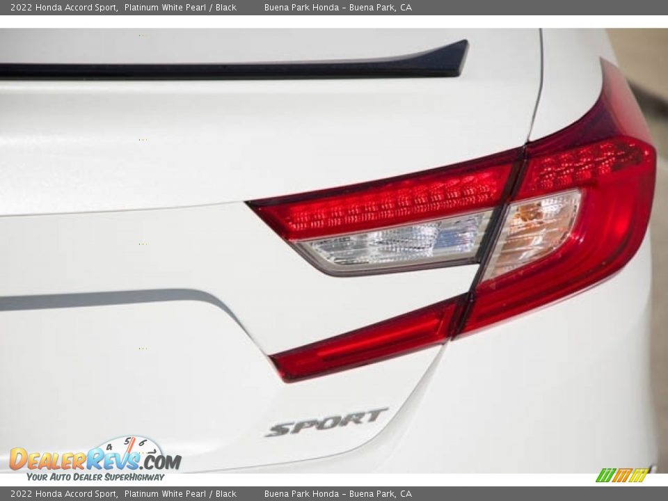 2022 Honda Accord Sport Platinum White Pearl / Black Photo #7