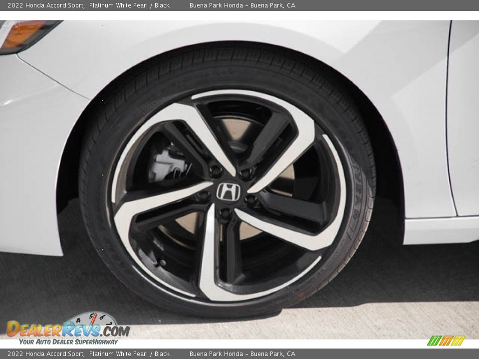 2022 Honda Accord Sport Platinum White Pearl / Black Photo #13