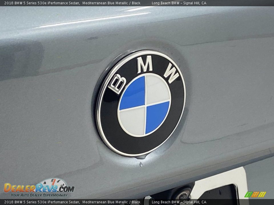 2018 BMW 5 Series 530e iPerfomance Sedan Mediterranean Blue Metallic / Black Photo #9