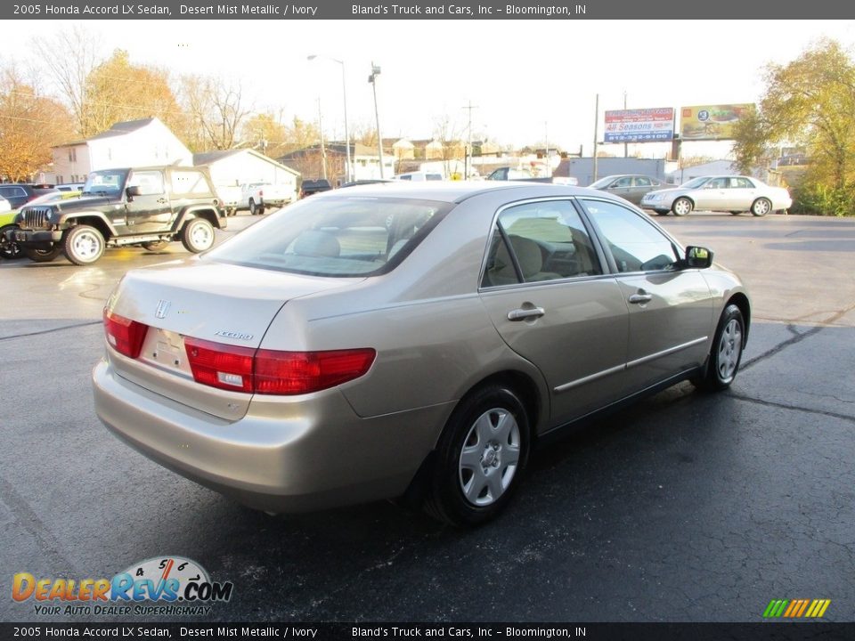 2005 Honda Accord LX Sedan Desert Mist Metallic / Ivory Photo #4