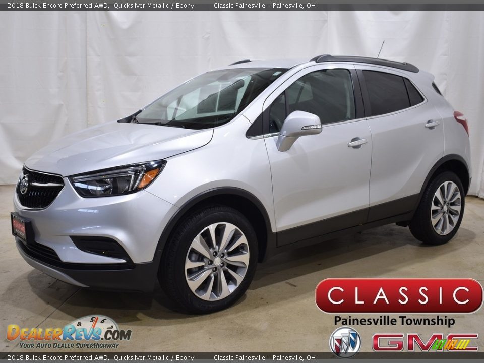 2018 Buick Encore Preferred AWD Quicksilver Metallic / Ebony Photo #1
