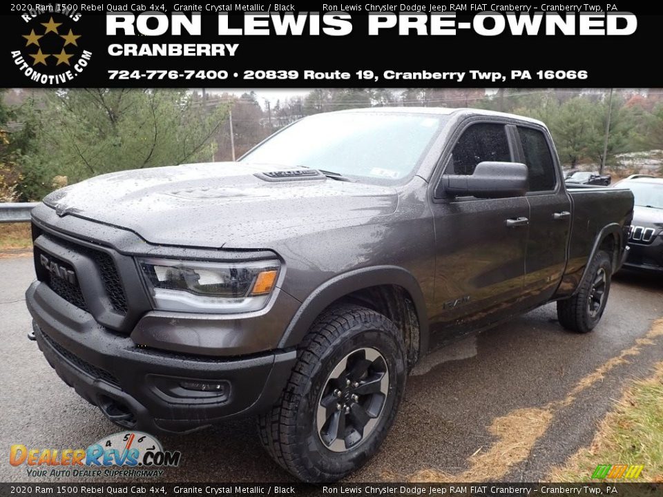 2020 Ram 1500 Rebel Quad Cab 4x4 Granite Crystal Metallic / Black Photo #1