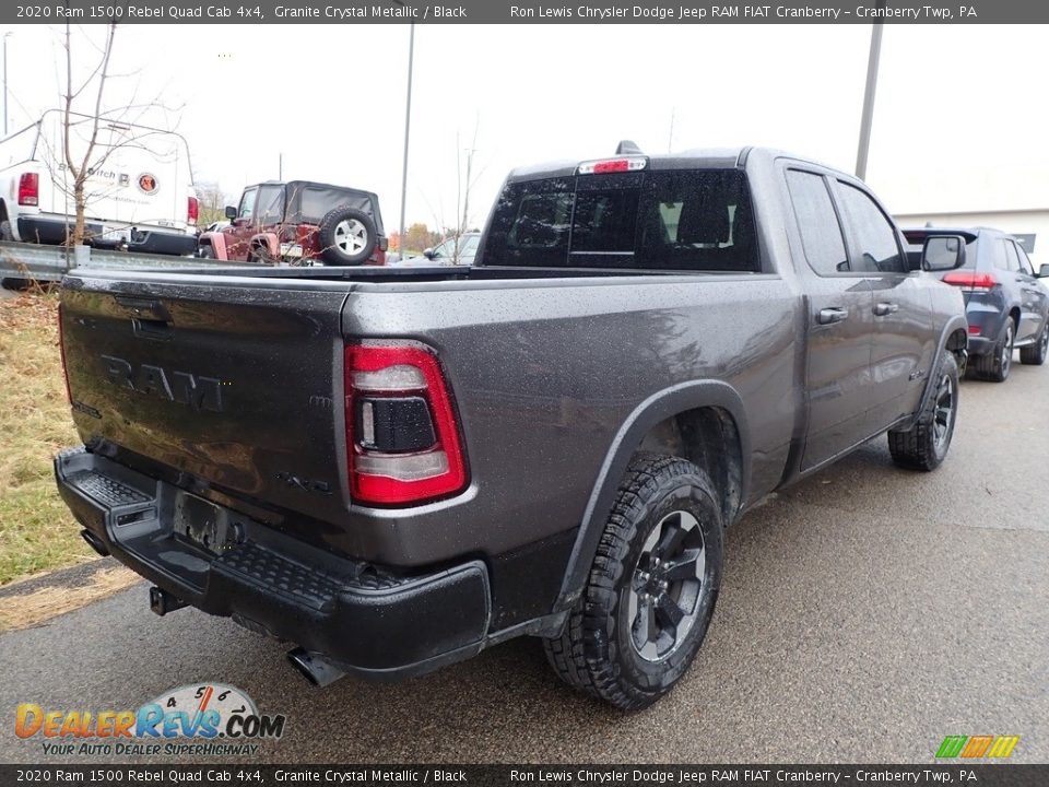 2020 Ram 1500 Rebel Quad Cab 4x4 Granite Crystal Metallic / Black Photo #3