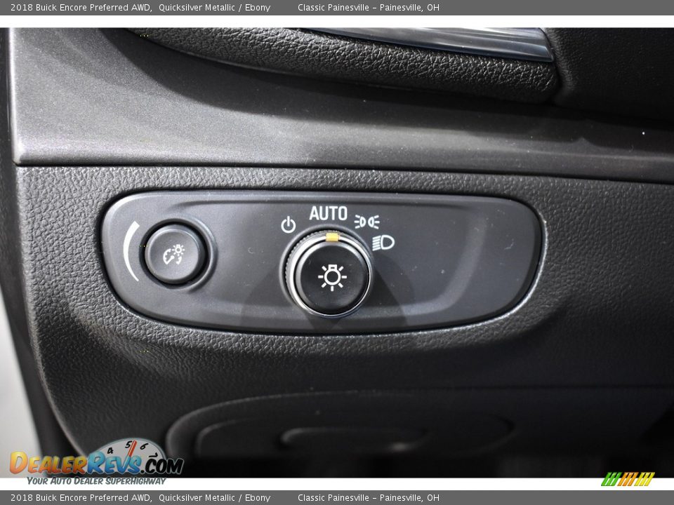 2018 Buick Encore Preferred AWD Quicksilver Metallic / Ebony Photo #11