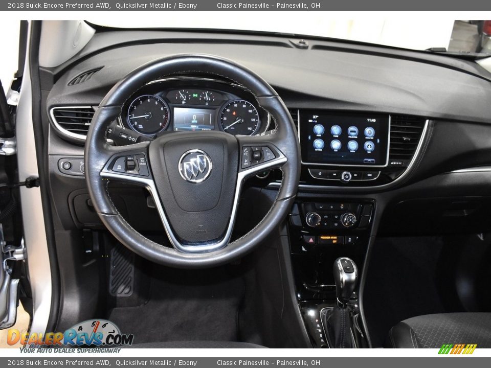 2018 Buick Encore Preferred AWD Quicksilver Metallic / Ebony Photo #12