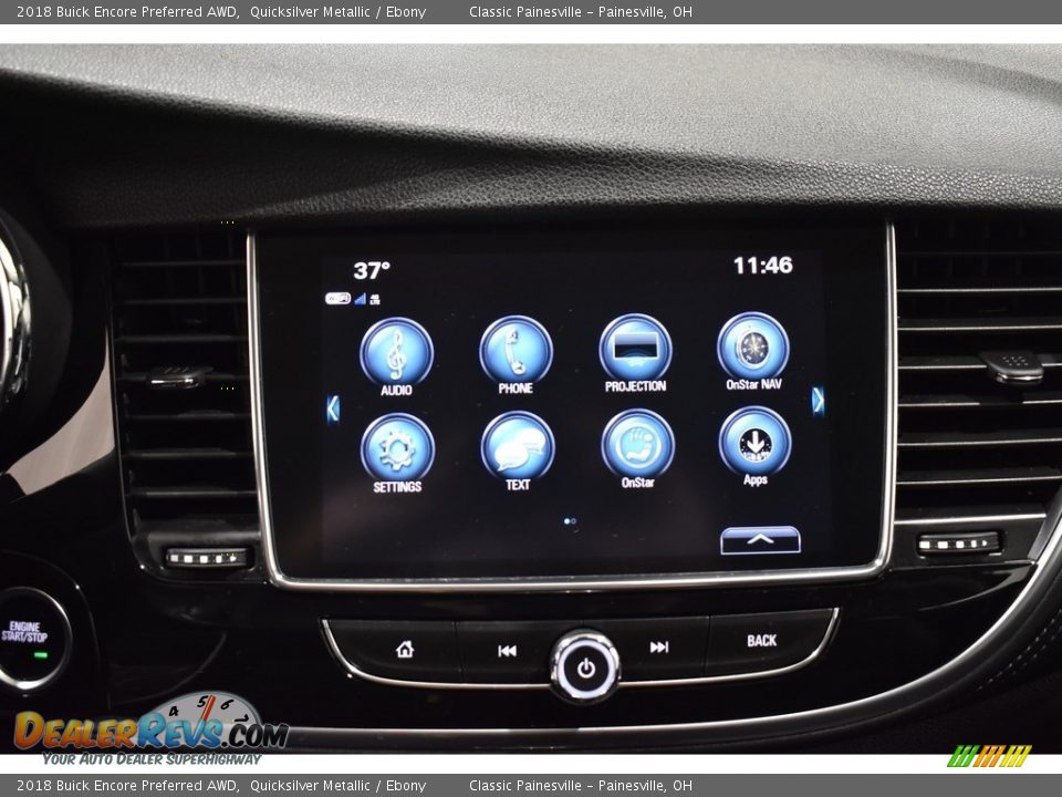 2018 Buick Encore Preferred AWD Quicksilver Metallic / Ebony Photo #13