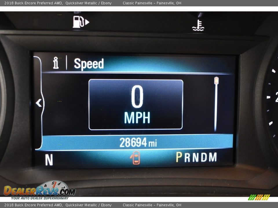 2018 Buick Encore Preferred AWD Quicksilver Metallic / Ebony Photo #15