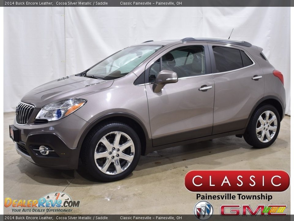 2014 Buick Encore Leather Cocoa Silver Metallic / Saddle Photo #1