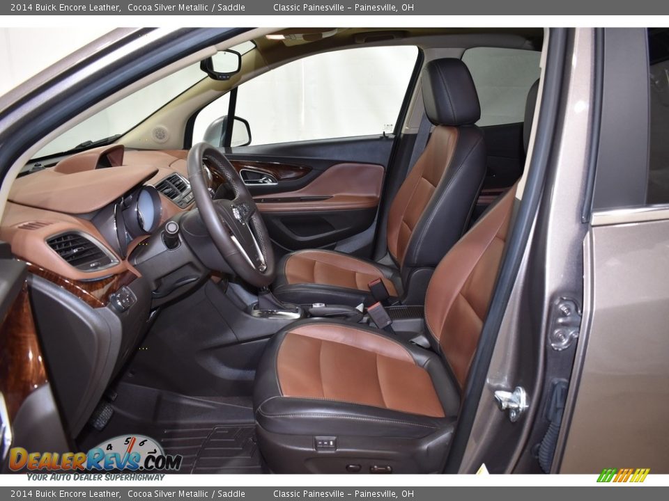 2014 Buick Encore Leather Cocoa Silver Metallic / Saddle Photo #8