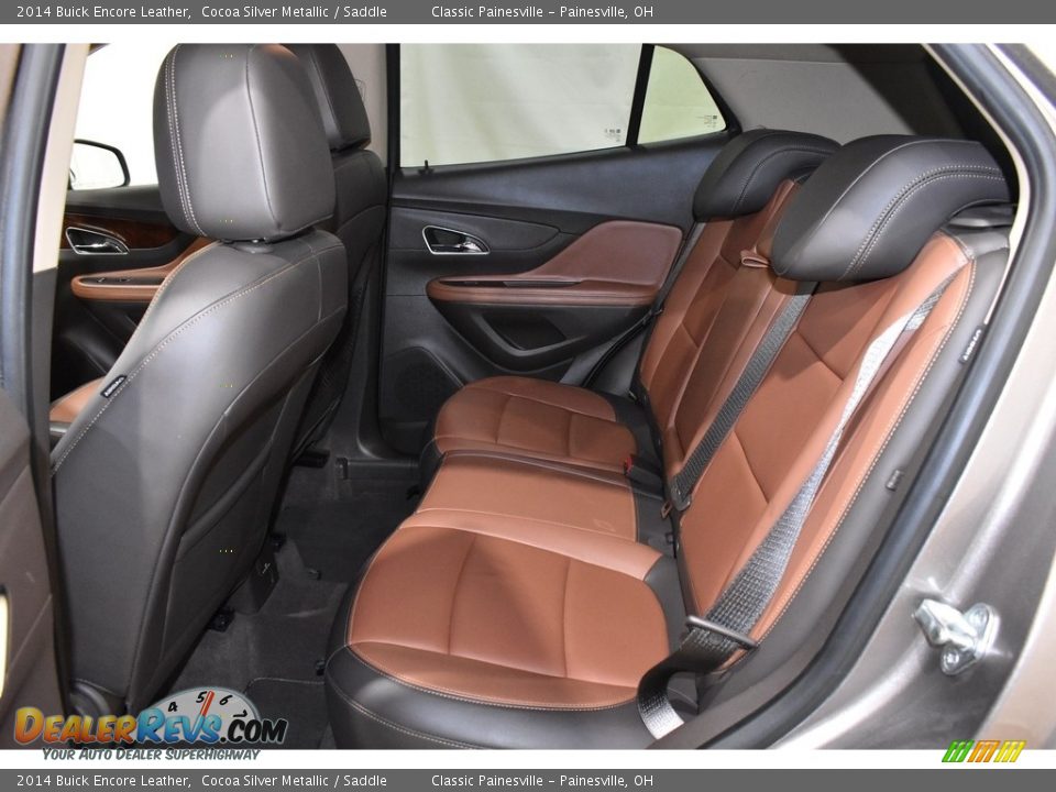 2014 Buick Encore Leather Cocoa Silver Metallic / Saddle Photo #9