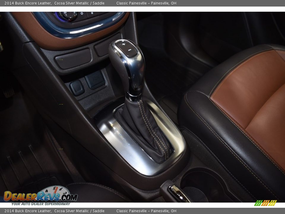 2014 Buick Encore Leather Cocoa Silver Metallic / Saddle Photo #17