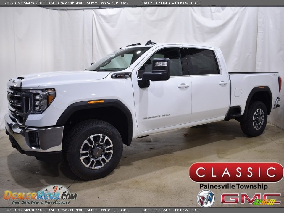 2022 GMC Sierra 3500HD SLE Crew Cab 4WD Summit White / Jet Black Photo #1