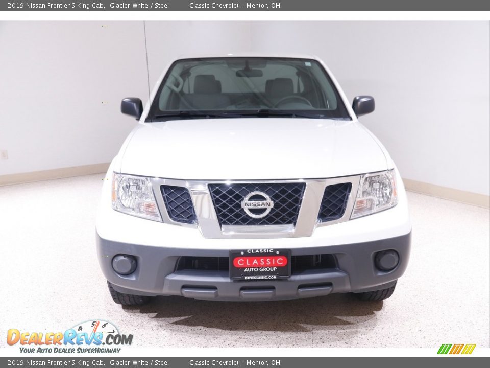 2019 Nissan Frontier S King Cab Glacier White / Steel Photo #2