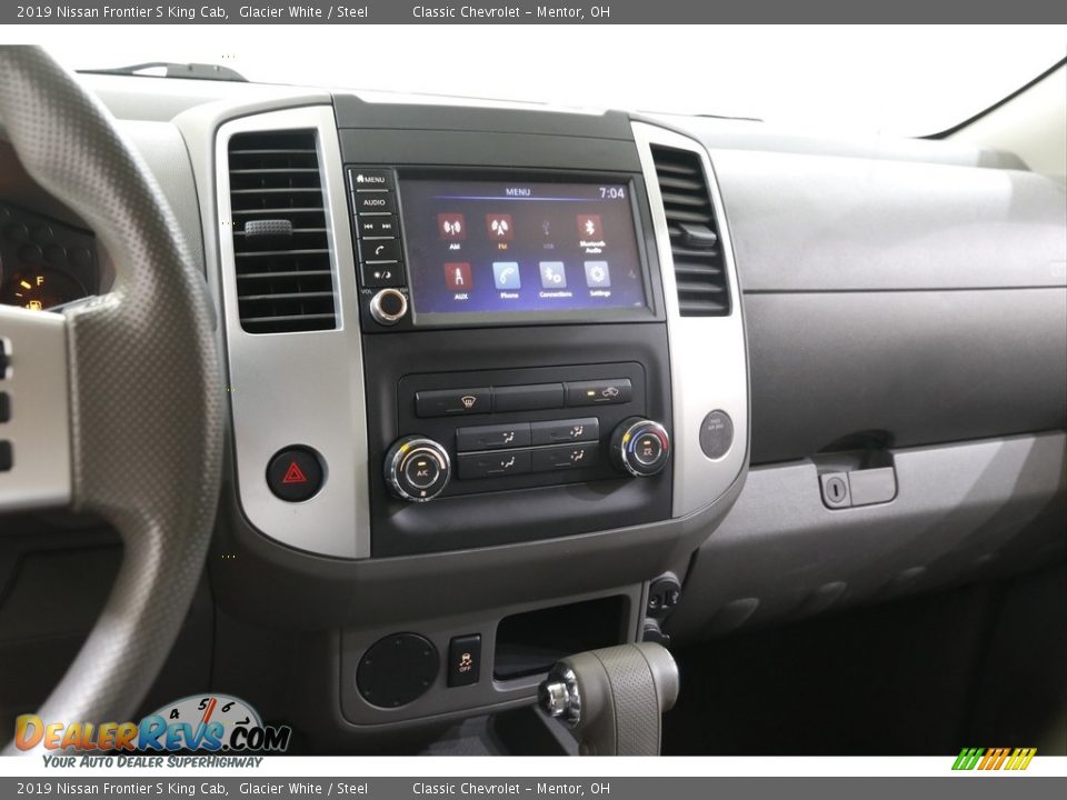 2019 Nissan Frontier S King Cab Glacier White / Steel Photo #9