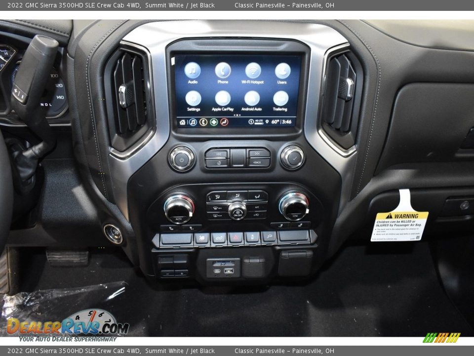 2022 GMC Sierra 3500HD SLE Crew Cab 4WD Summit White / Jet Black Photo #12