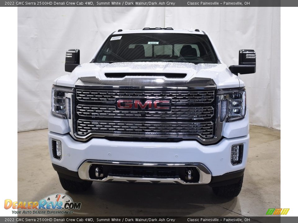 2022 GMC Sierra 2500HD Denali Crew Cab 4WD Summit White / Dark Walnut/Dark Ash Grey Photo #4