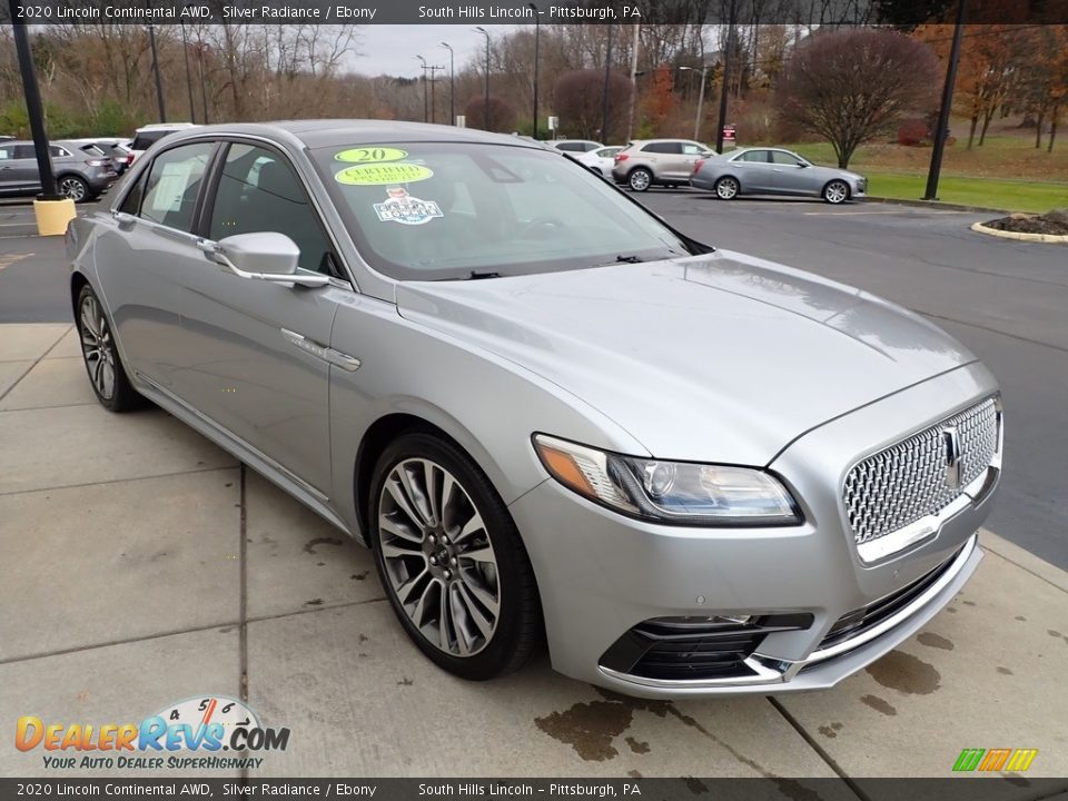 2020 Lincoln Continental AWD Silver Radiance / Ebony Photo #8