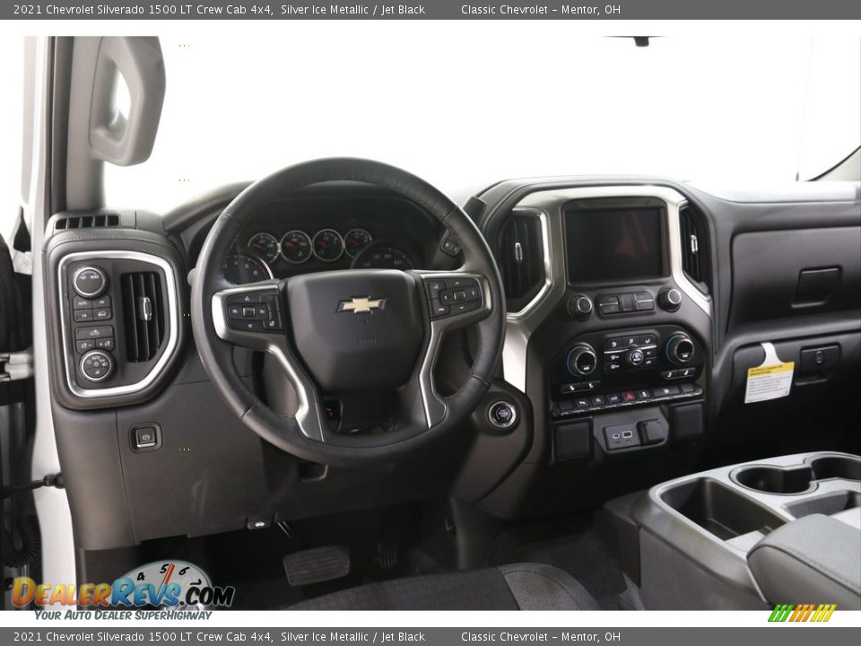 2021 Chevrolet Silverado 1500 LT Crew Cab 4x4 Silver Ice Metallic / Jet Black Photo #7