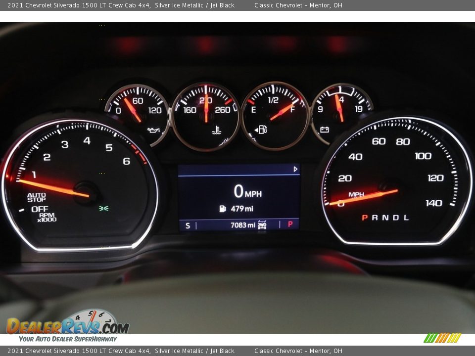 2021 Chevrolet Silverado 1500 LT Crew Cab 4x4 Silver Ice Metallic / Jet Black Photo #9