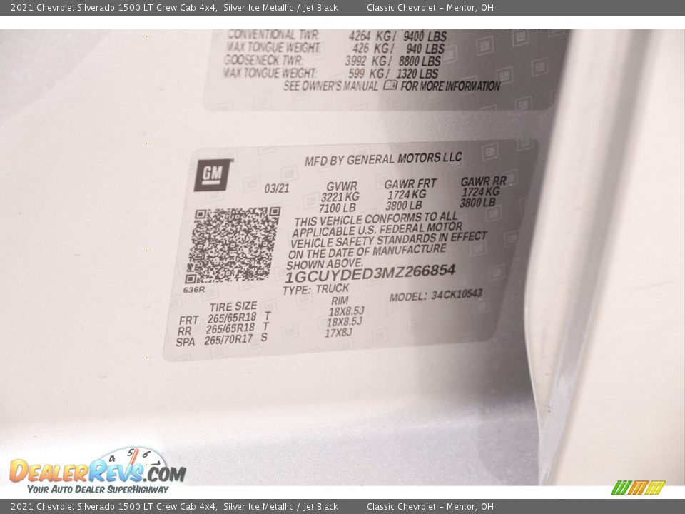 2021 Chevrolet Silverado 1500 LT Crew Cab 4x4 Silver Ice Metallic / Jet Black Photo #20