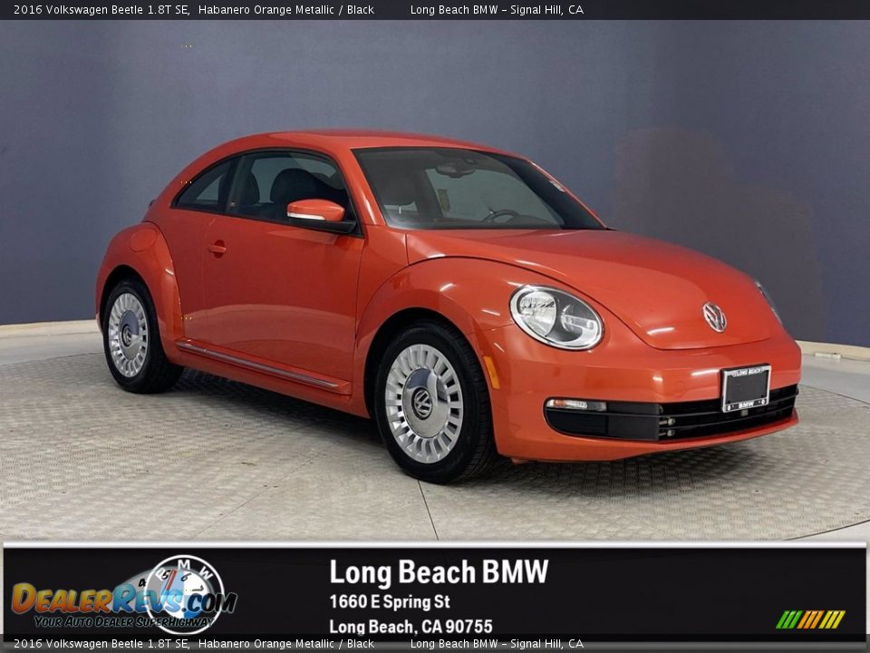 2016 Volkswagen Beetle 1.8T SE Habanero Orange Metallic / Black Photo #1