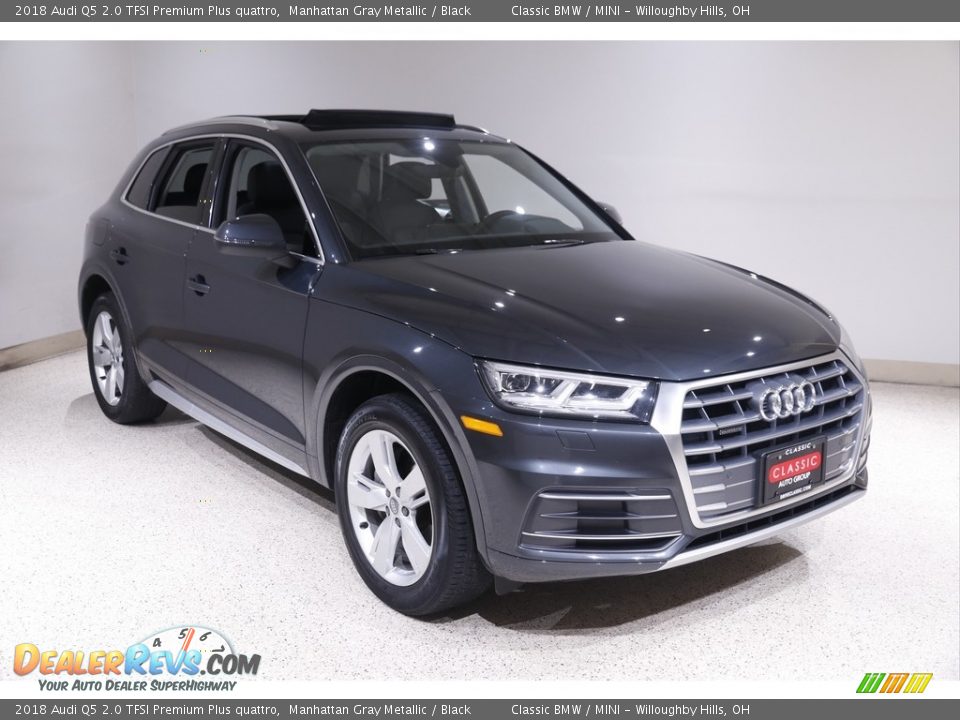 2018 Audi Q5 2.0 TFSI Premium Plus quattro Manhattan Gray Metallic / Black Photo #1