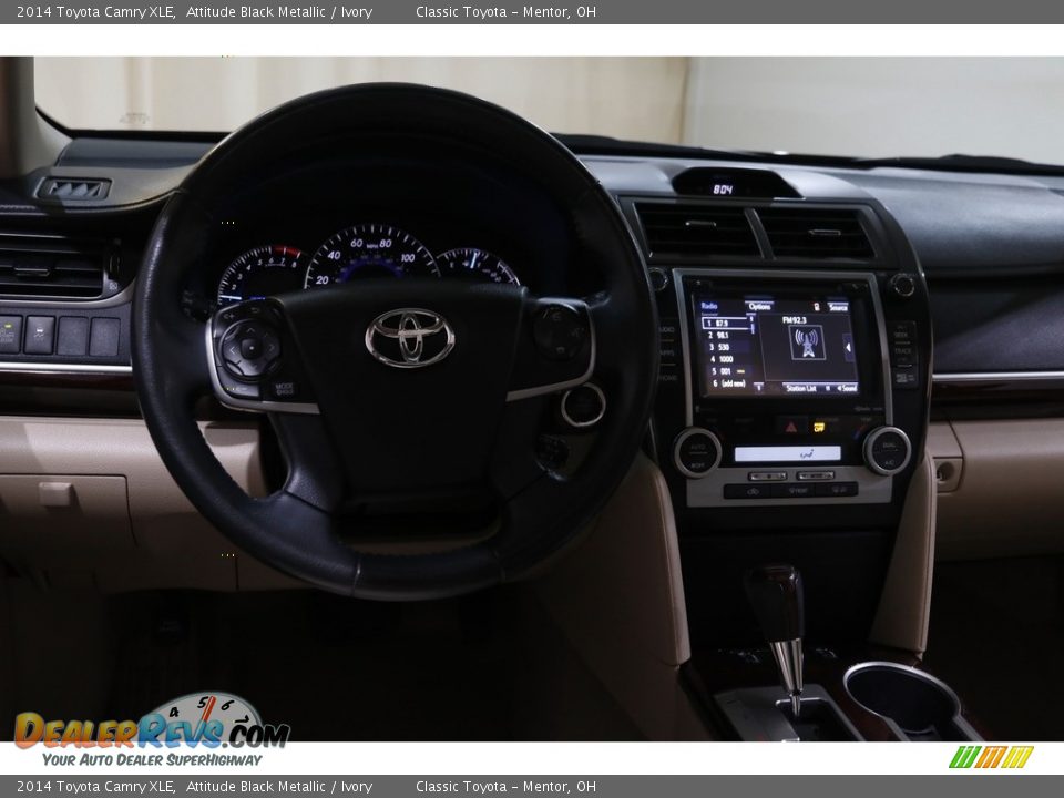 2014 Toyota Camry XLE Attitude Black Metallic / Ivory Photo #6