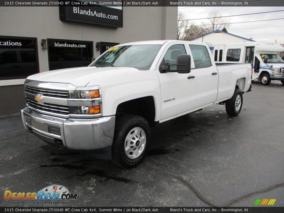 2015 Chevrolet Silverado 2500HD WT Crew Cab 4x4 Summit White / Jet Black/Dark Ash Photo #2