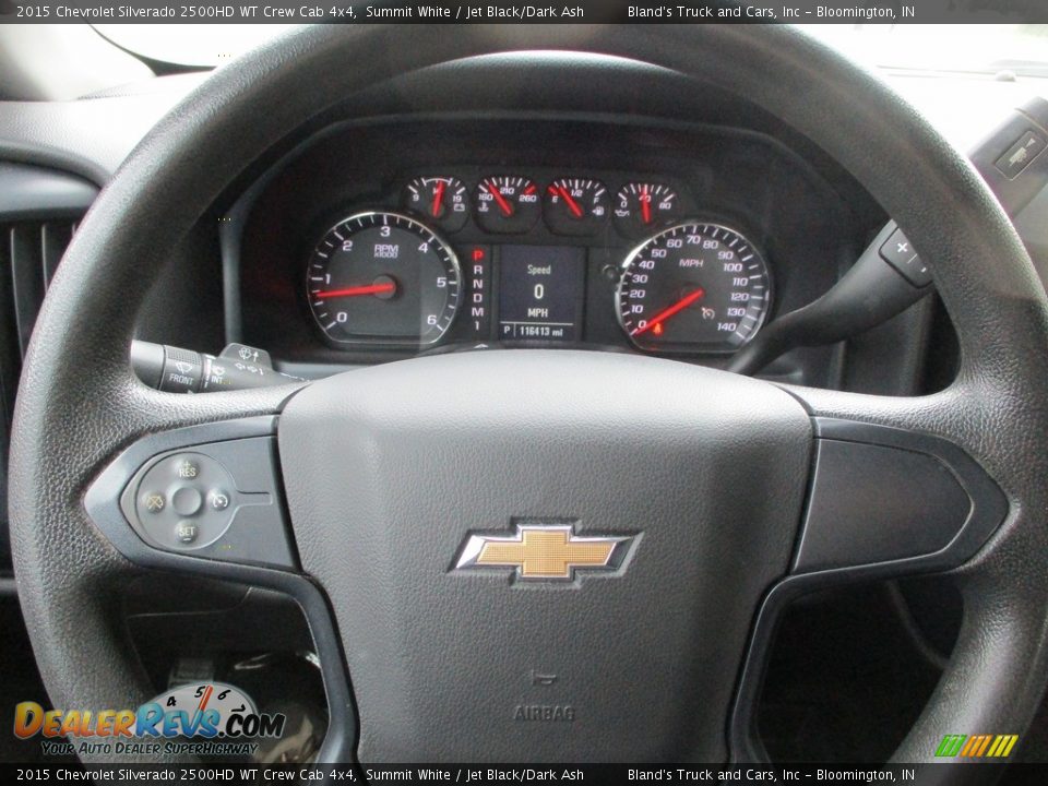 2015 Chevrolet Silverado 2500HD WT Crew Cab 4x4 Summit White / Jet Black/Dark Ash Photo #13