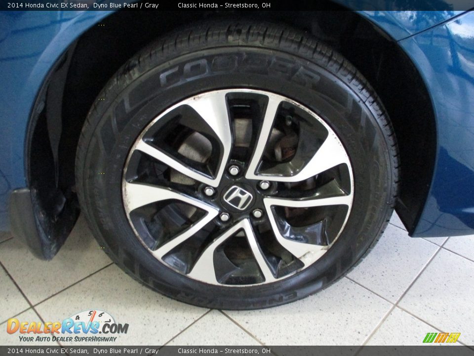 2014 Honda Civic EX Sedan Dyno Blue Pearl / Gray Photo #5