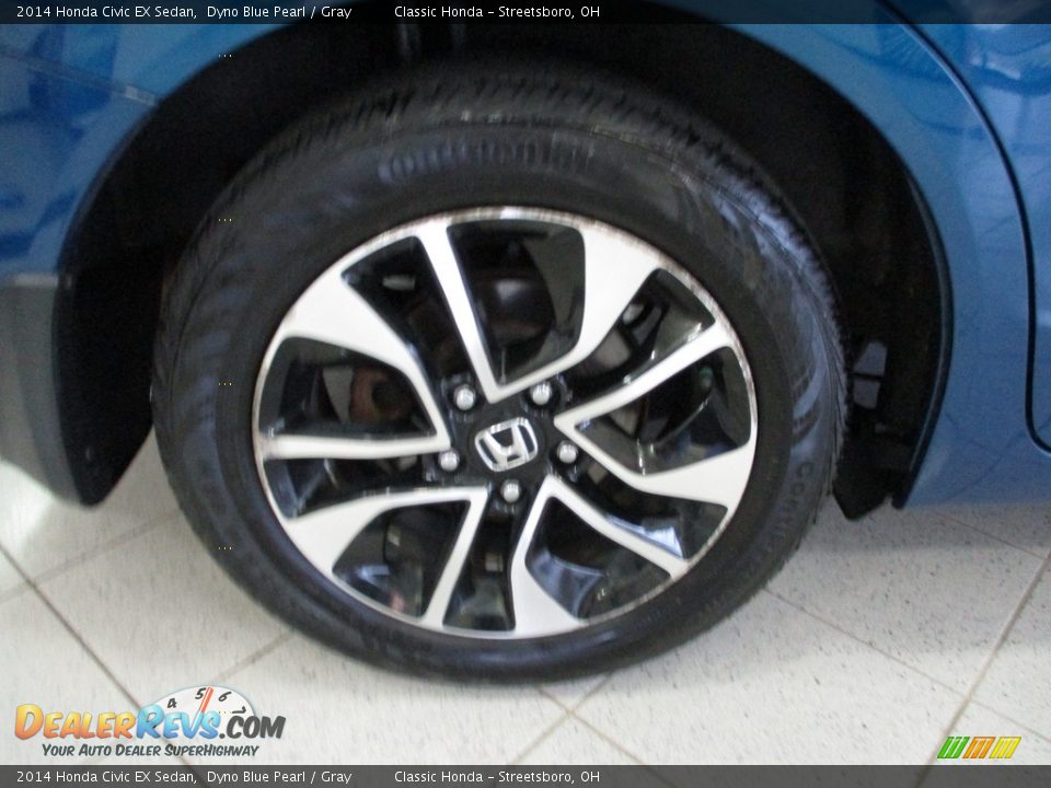2014 Honda Civic EX Sedan Dyno Blue Pearl / Gray Photo #6