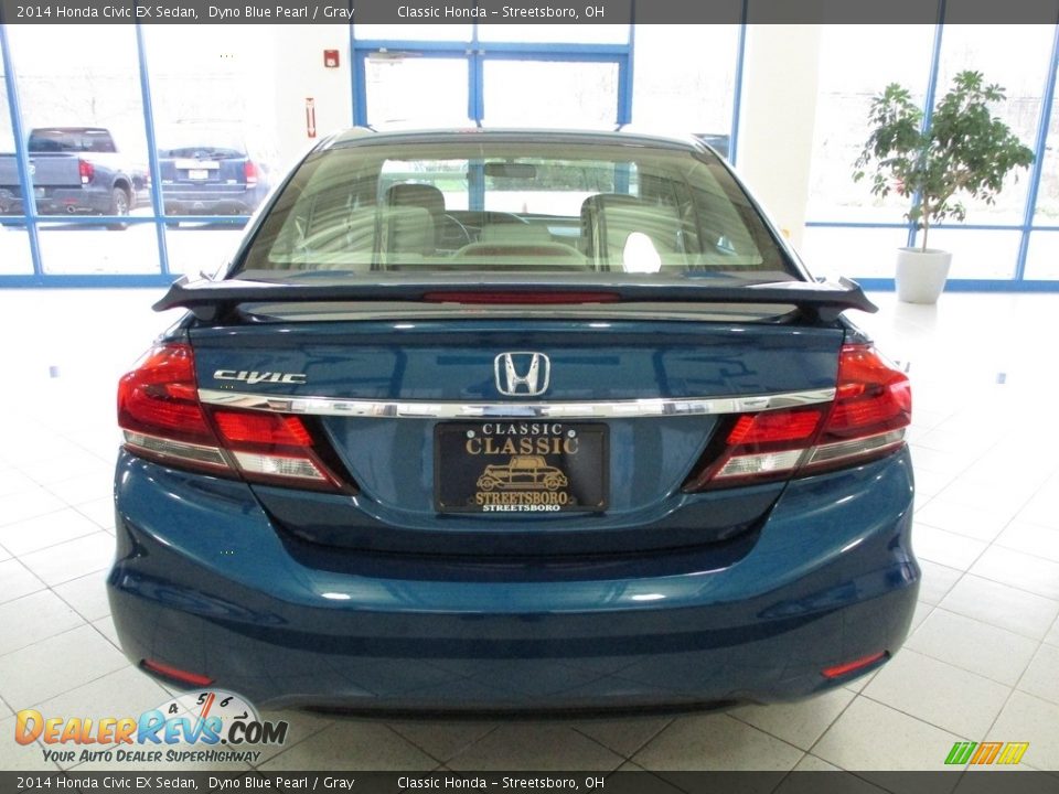 2014 Honda Civic EX Sedan Dyno Blue Pearl / Gray Photo #8