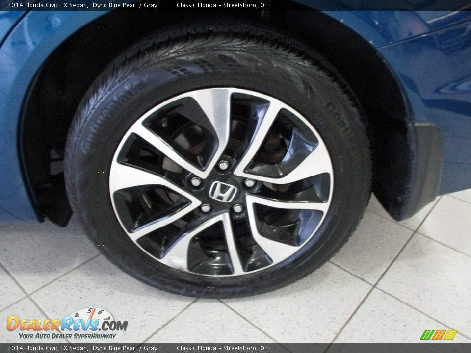 2014 Honda Civic EX Sedan Dyno Blue Pearl / Gray Photo #11
