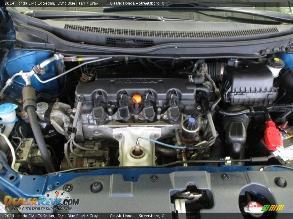 2014 Honda Civic EX Sedan Dyno Blue Pearl / Gray Photo #13