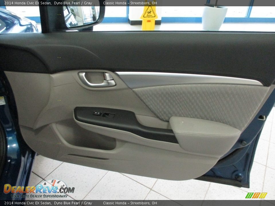 2014 Honda Civic EX Sedan Dyno Blue Pearl / Gray Photo #14