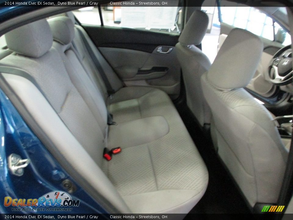 2014 Honda Civic EX Sedan Dyno Blue Pearl / Gray Photo #19