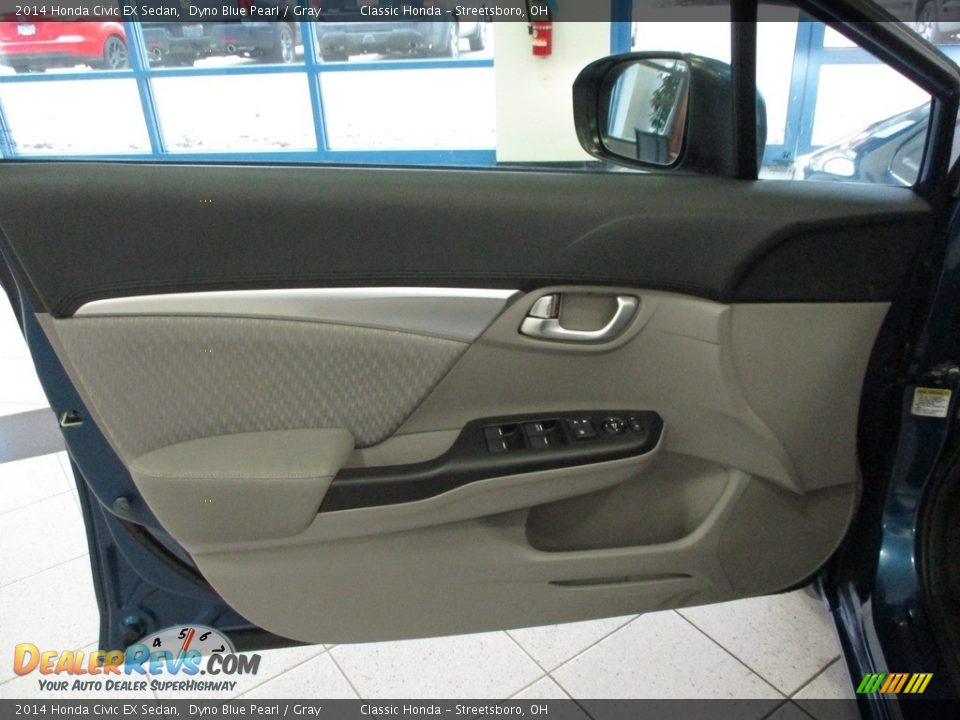 2014 Honda Civic EX Sedan Dyno Blue Pearl / Gray Photo #25