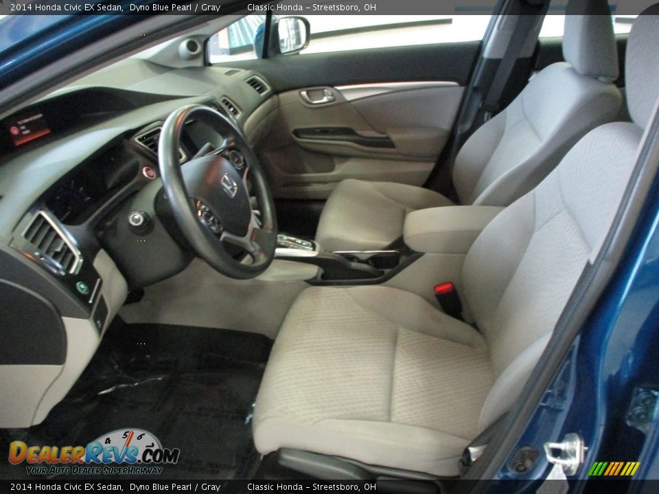 2014 Honda Civic EX Sedan Dyno Blue Pearl / Gray Photo #27