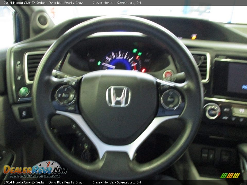 2014 Honda Civic EX Sedan Dyno Blue Pearl / Gray Photo #29